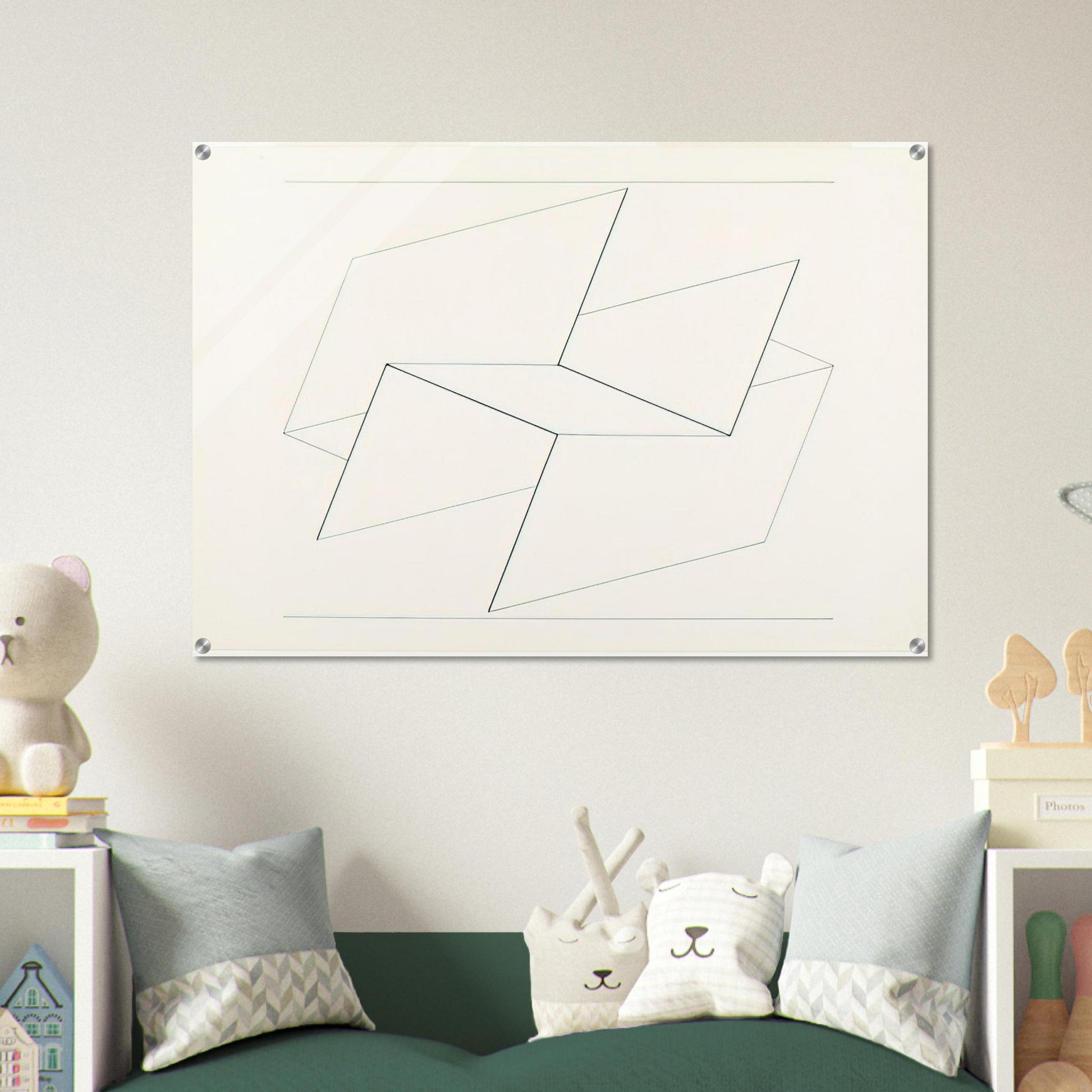 STRUCTURAL CONSTELLATION VI 1960 - Josef Albers Acrylic Print - 70x100 cm / 28x40″ inches
