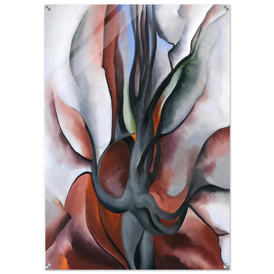 Autumn Trees - The Maple - Georgia O'Keeffe Acrylic Print - 70x100 cm / 28x40″ inches | Georgia O'Keeffe Wall Art | Georgia O'Keeffe Prints