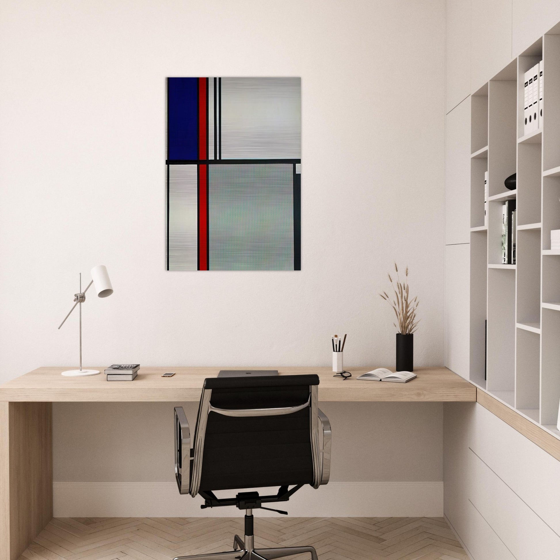 NONOBJECTIVE II 1964 - Roy Lichtenstein Brushed Aluminum Print - 70x100 cm / 28x40 inches | Roy Lichtenstein Aluminum Print | Roy Lichtenstein Prints
