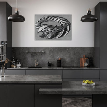 SPIRALS - MC Escher Acrylic Print - 70x100 cm / 28x40″ inches | Maurits Cornelis Escher Prints