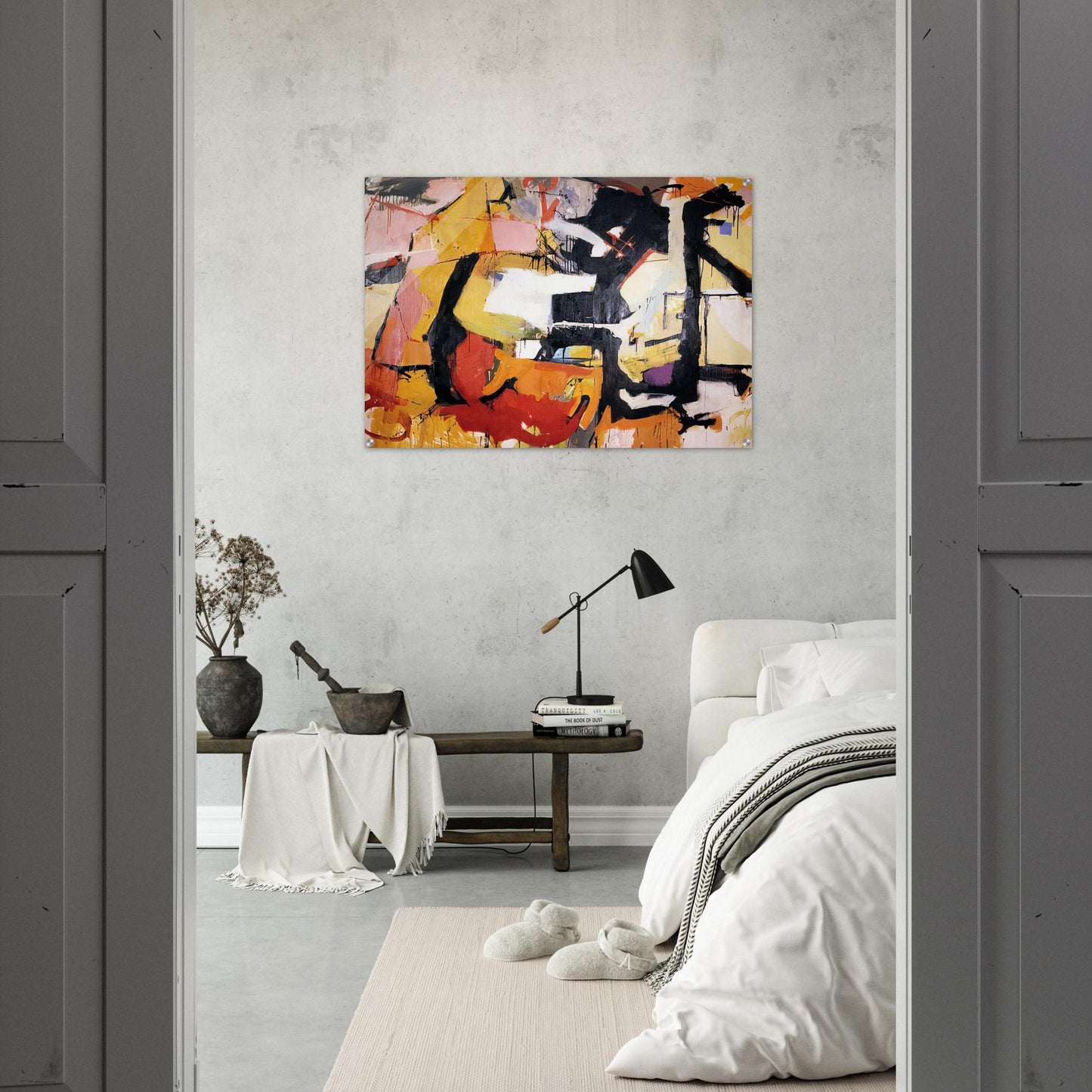 ABSTRACT FORCE HOMAGE TO FRANZ KLINE 1952 - Audrey Flack Acrylic Print - 70x100 cm / 28x40″ inches
