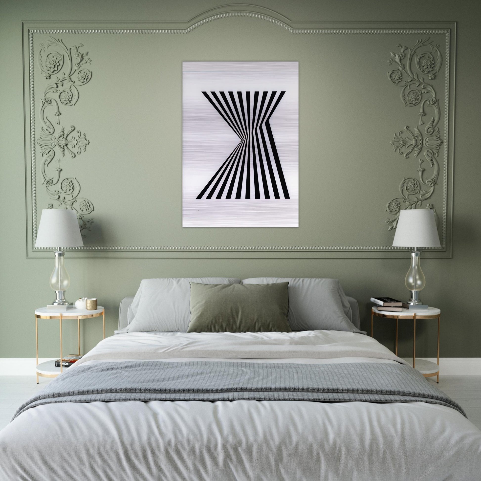 UNTITLED FRAGMENT 1 1965 - Bridget Riley Brushed Aluminum Print - 70x100 cm / 28x40 inches | Bridget Riley Aluminum Print | Bridget Riley Prints