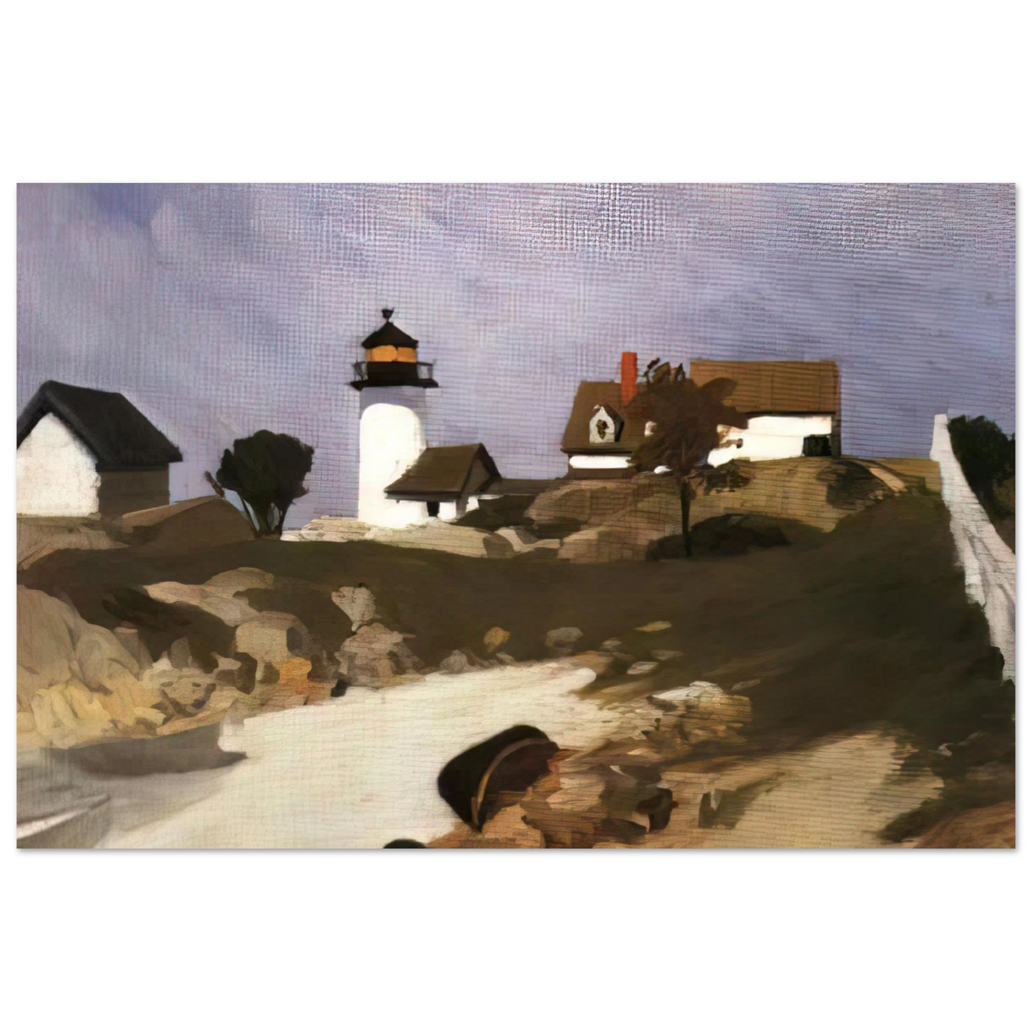 Edward Hopper - Squam Light Fine Art Poster