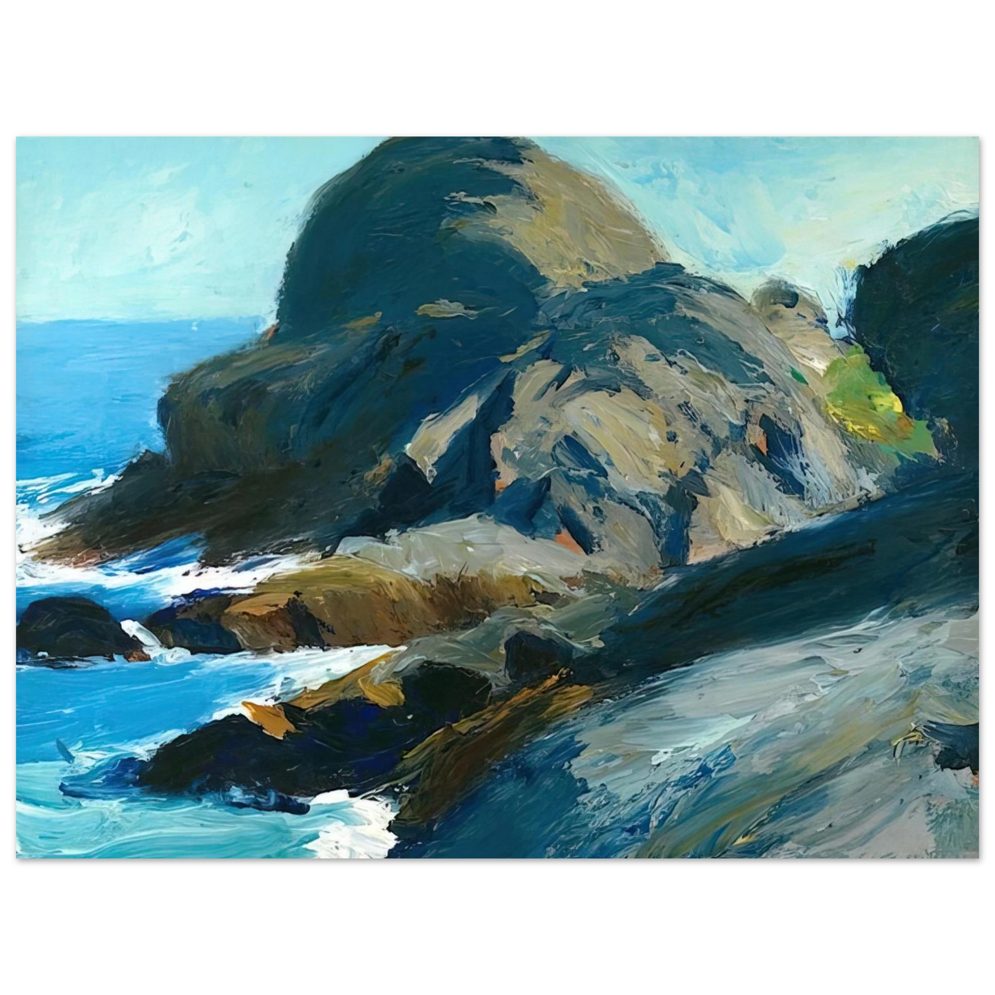 Edward Hopper - Rocky Shore Fine Art Poster