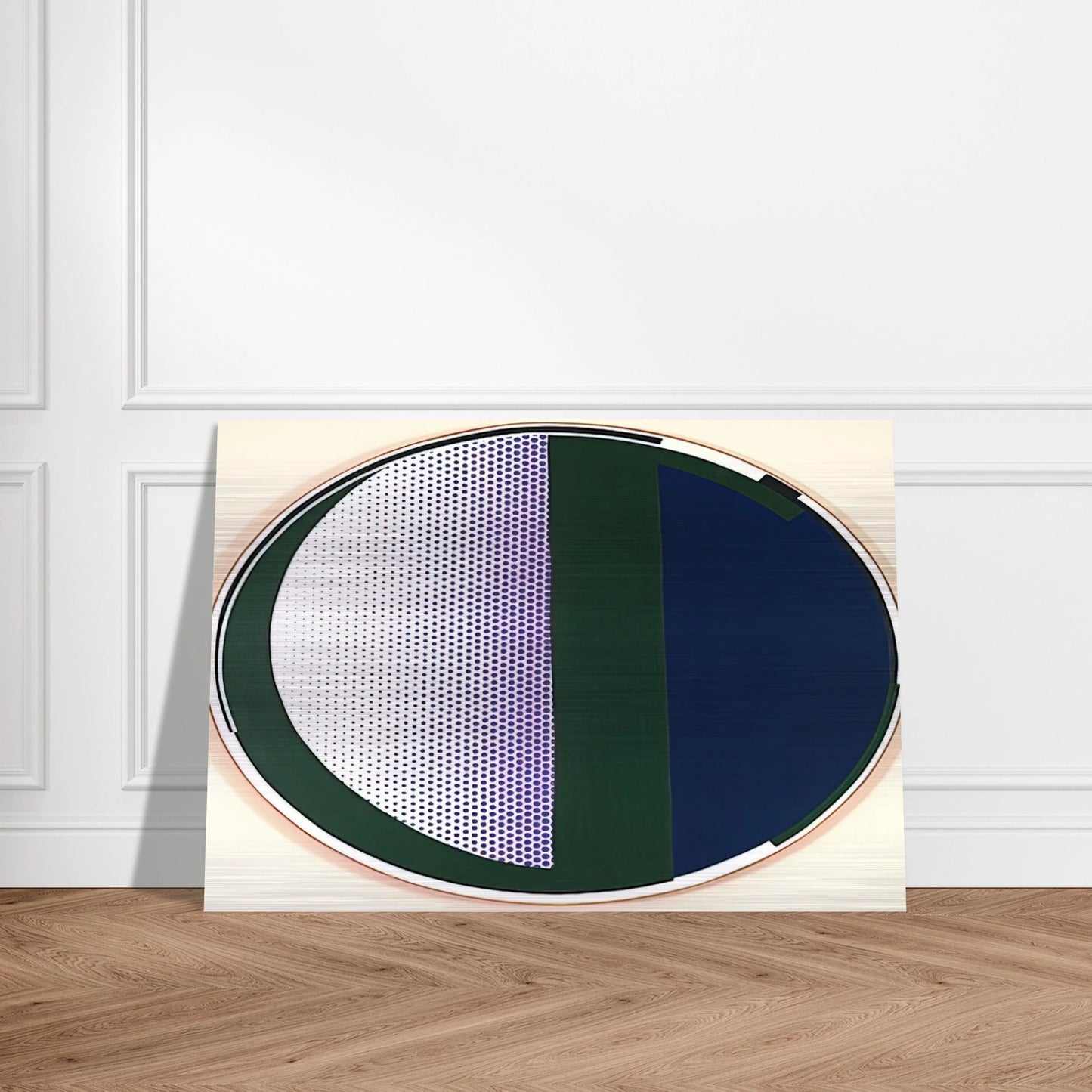 MIRROR 1972 - Roy Lichtenstein Brushed Aluminum Print - 70x100 cm / 28x40 inches | Roy Lichtenstein Aluminum Print | Roy Lichtenstein Prints