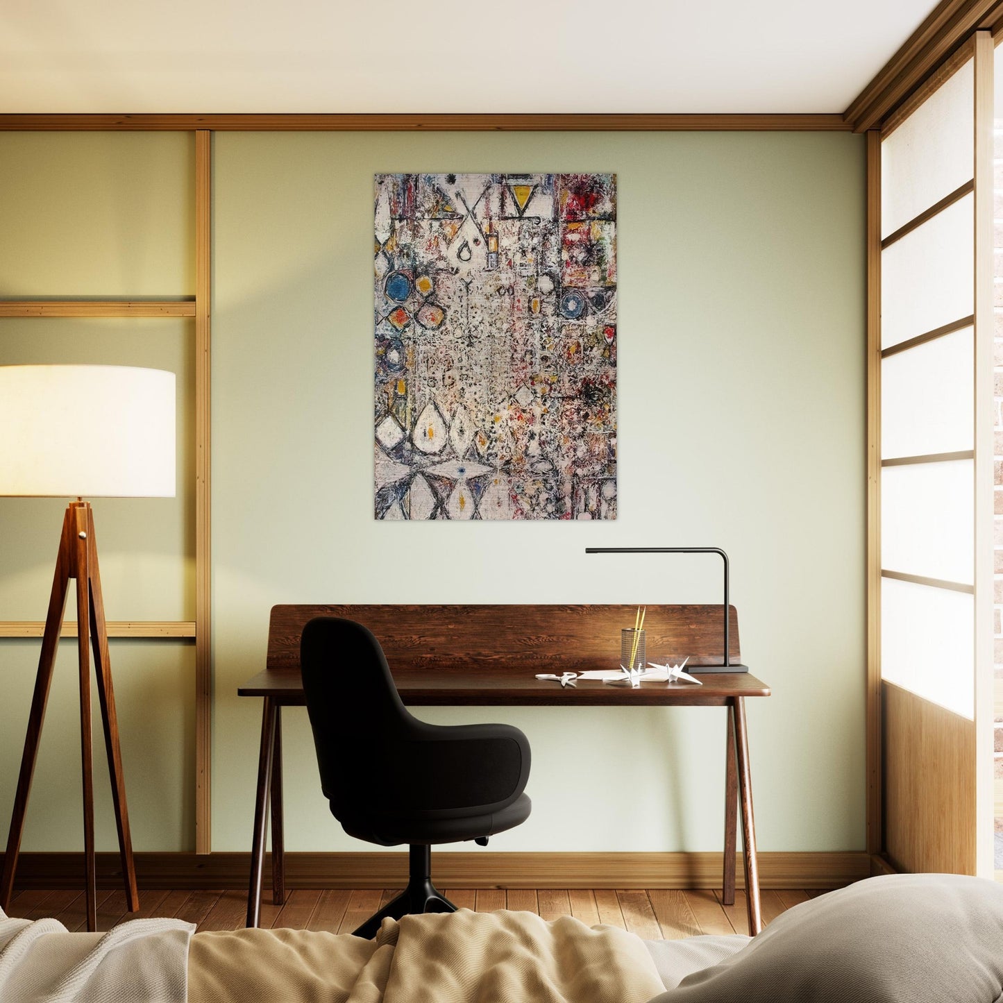 White Gothic #3 - 1957 - Richard Pousette-Dart Brushed Aluminum Print - 70x100 cm / 28x40 inches | Richard Pousette-Dart Aluminum Print | Richard Pousette-Dart Prints