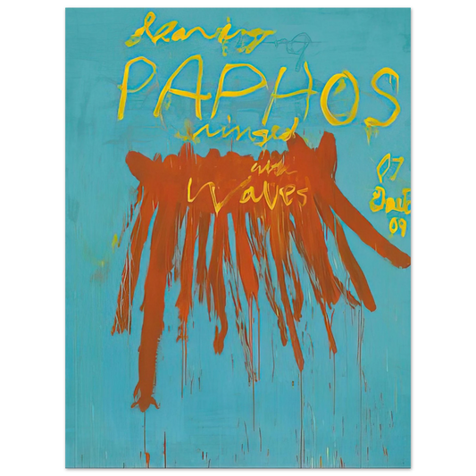 Cy Twombly - Leaving Paphos Ringed With Waves IV  75x100 cm / 30x40inches Fine Art Poster