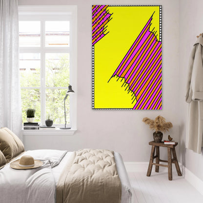Crossover - 1972 - Nicholas Krushenick Art Prints - 100x150 cm / 40x60″ inches | Nicholas Krushenick Poster | Nicholas Krushenick Prints