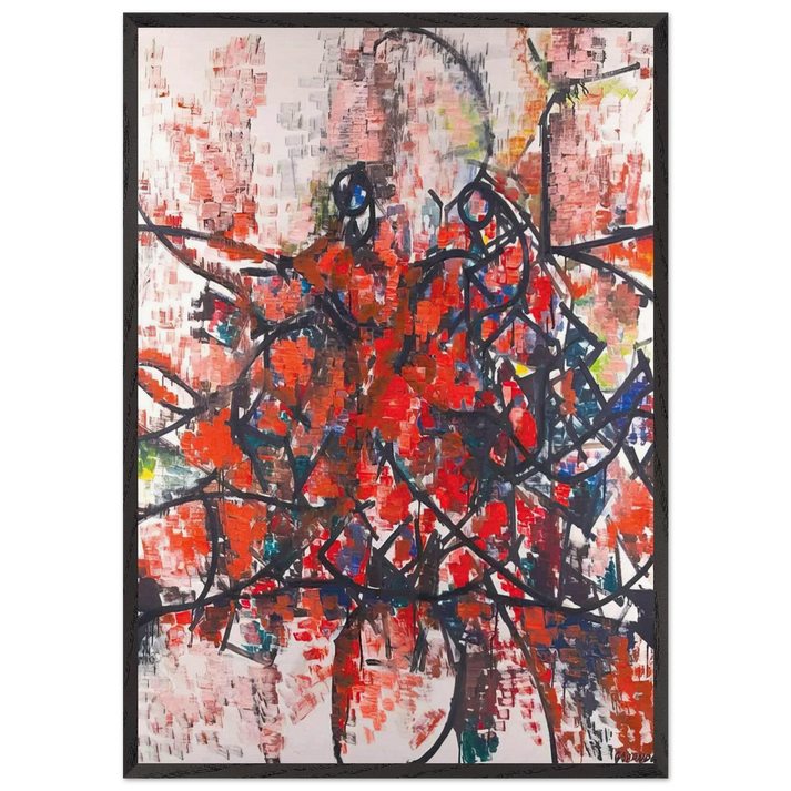 Mambo - 1956 - Robert Goodnough 70x100 cm / 28x40 inches Framed Art Print – Black Wooden Frame