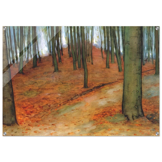Wood with Beech Trees - Piet Mondrian Acrylic Print - 70x100 cm / 28x40″ inches