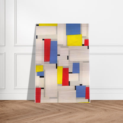 Relational Painting - 1951 - Fritz Glarner Brushed Aluminum Print - 70x100 cm / 28x40 inches | Fritz Glarner Aluminum Print | Fritz Glarner Prints