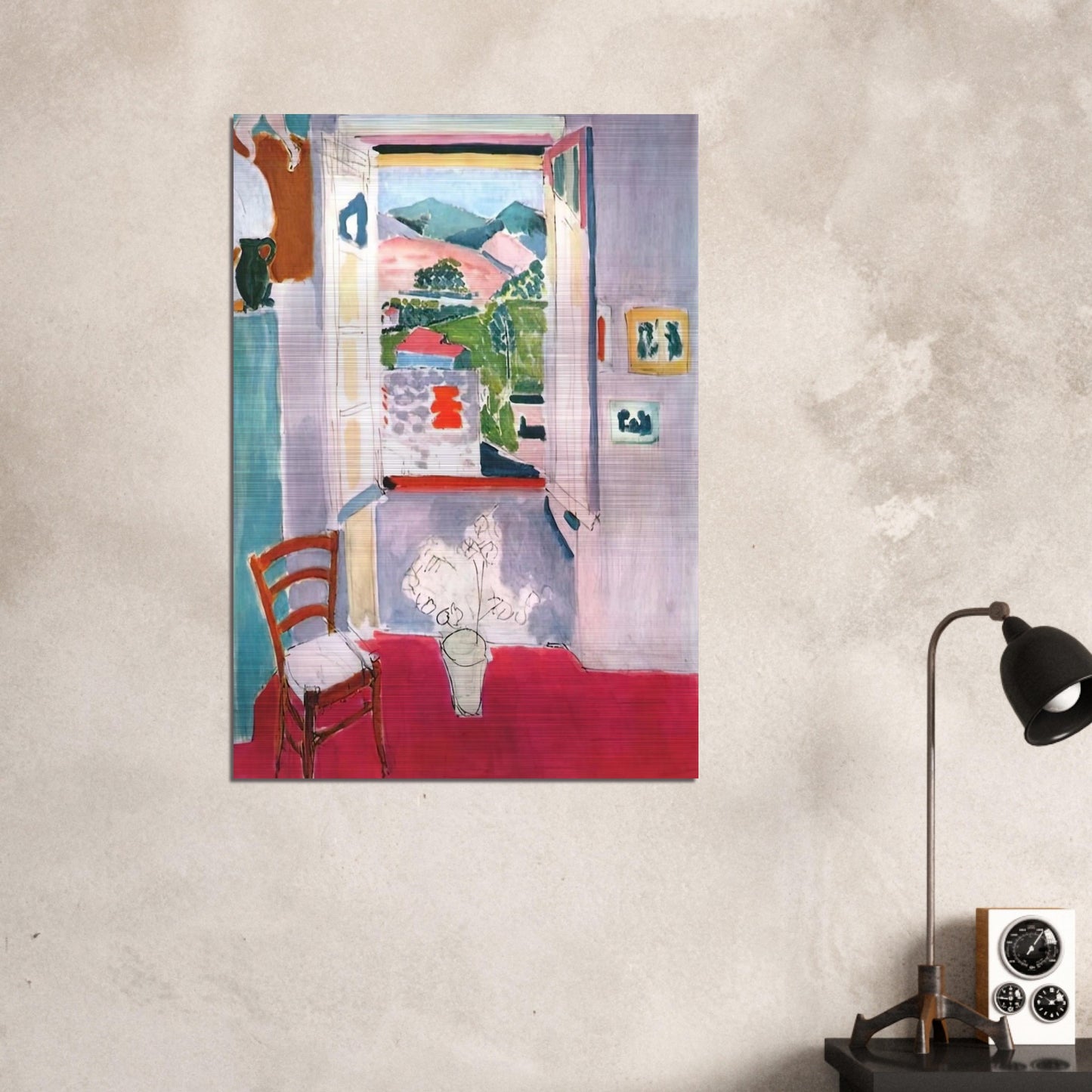 OPEN WINDOW AT COLLIOURE 1910 - Henri Matisse Brushed Aluminum Print - 70x100 cm / 28x40 inches | Henri Matisse Aluminum Print | Henri Matisse Prints
