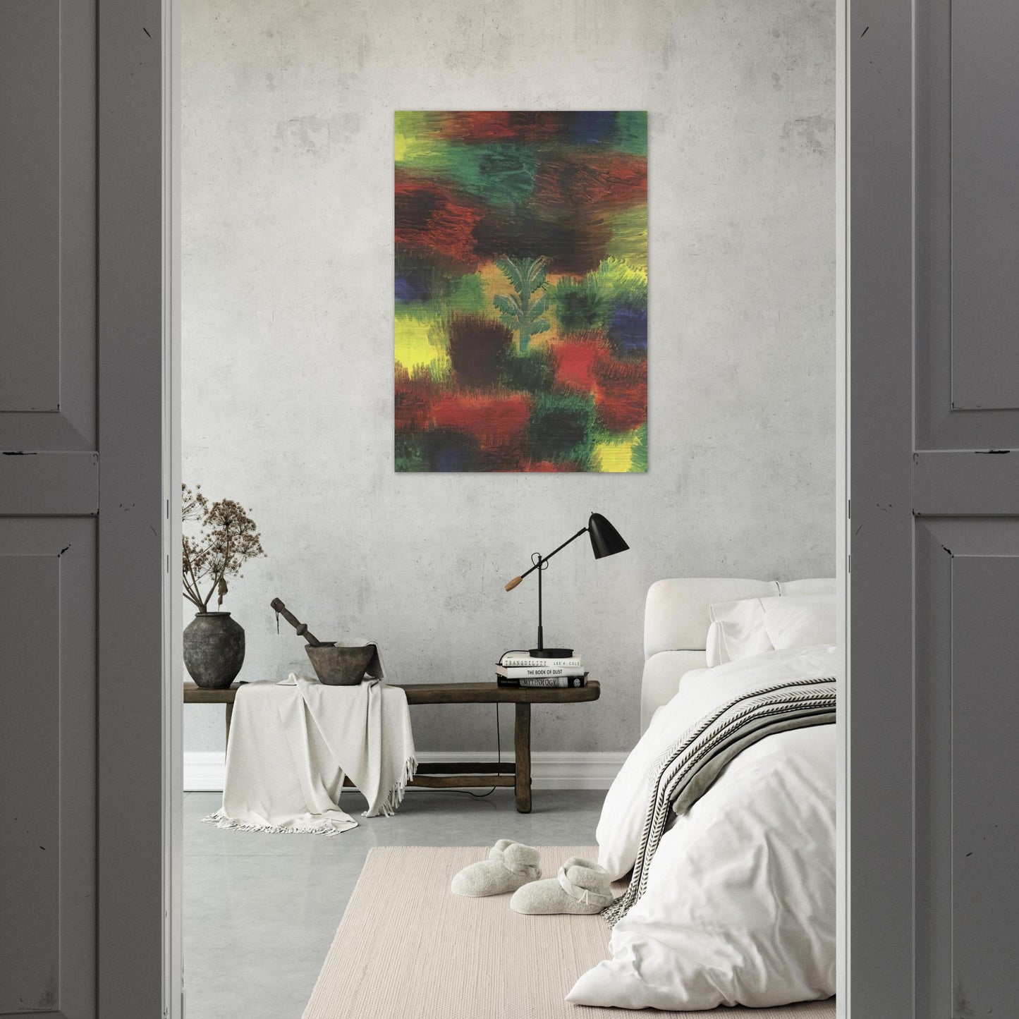 LITTLE TREE AMID SHRUBBERY 1919 - Paul Klee Brushed Aluminum Print - 70x100 cm / 28x40 inches | Paul Klee Aluminum Print | Paul Klee Prints