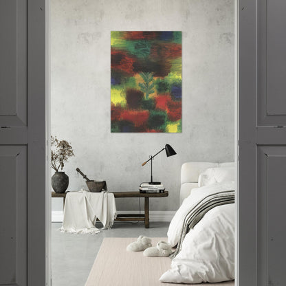 LITTLE TREE AMID SHRUBBERY 1919 - Paul Klee Brushed Aluminum Print - 70x100 cm / 28x40 inches | Paul Klee Aluminum Print | Paul Klee Prints