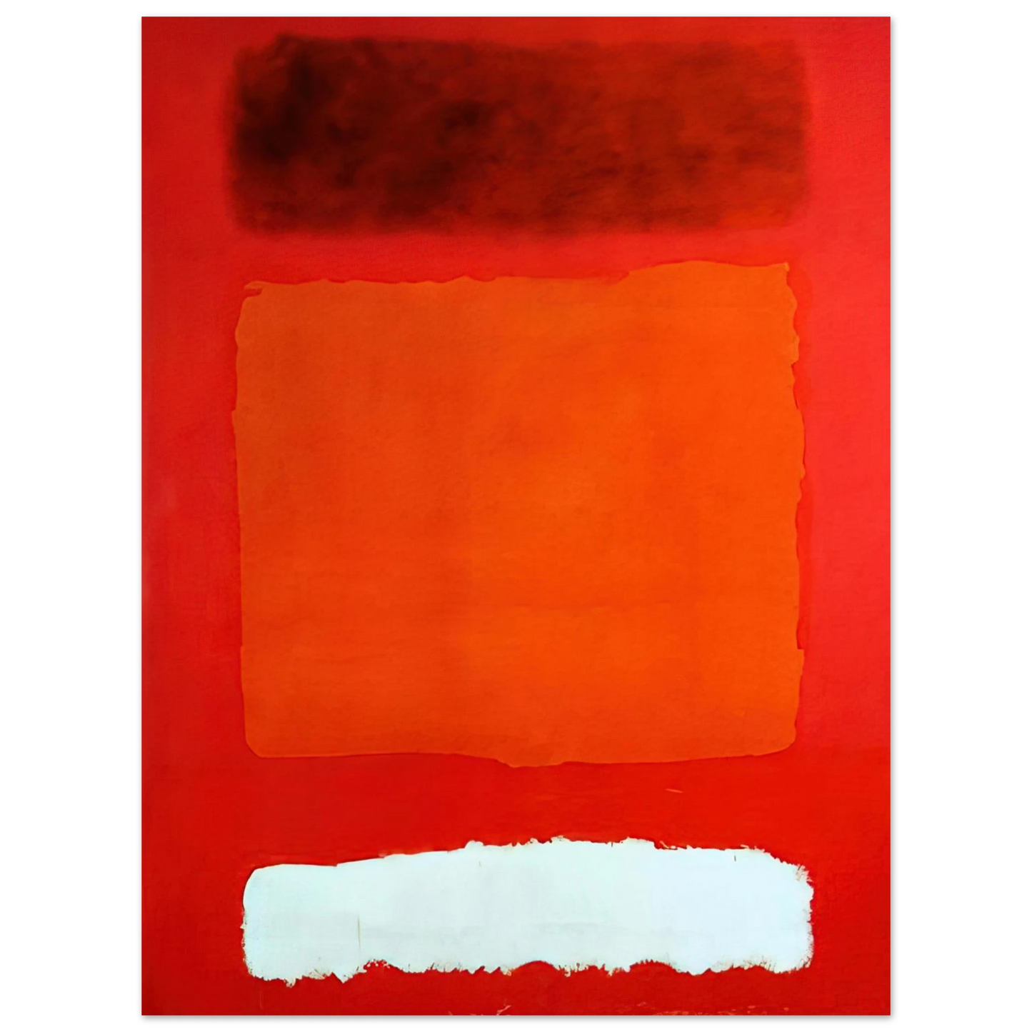 Mark Rothko - Red, White, and Brown - 1957 Wall Art - 21x29.7 cm / 8x12" - Fine Art Poster-canvas - -