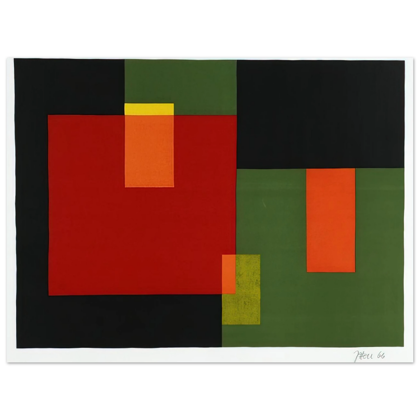 Johannes Itten - Untitled - 1966  75x100 cm / 30x40inches Fine Art Poster
