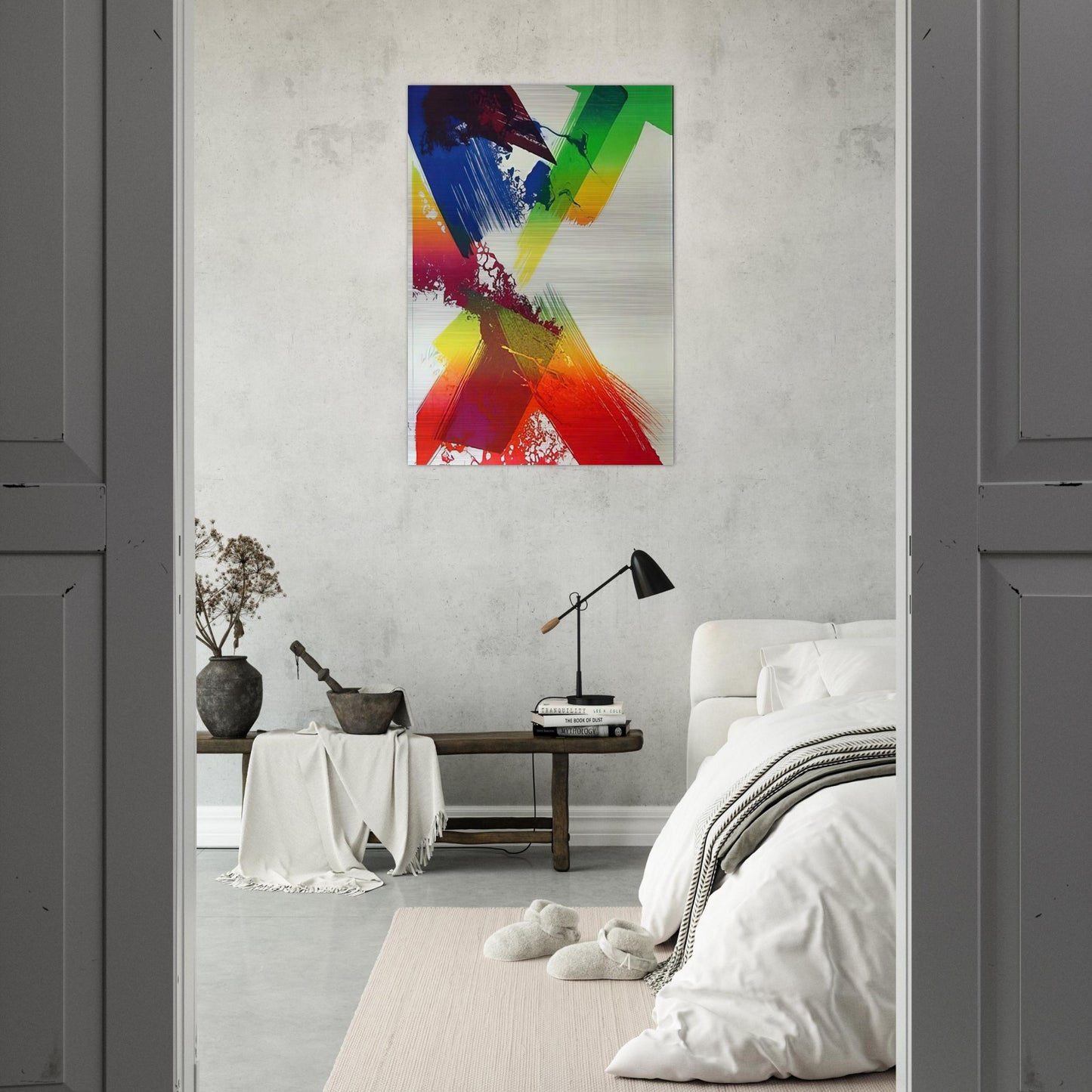 Untitled - Abstract Expressionism, Lyrical Abstraction - Paul Jenkins Brushed Aluminum Print - 70x100 cm / 28x40 inches | Paul Jenkins Aluminum Print | Paul Jenkins Prints
