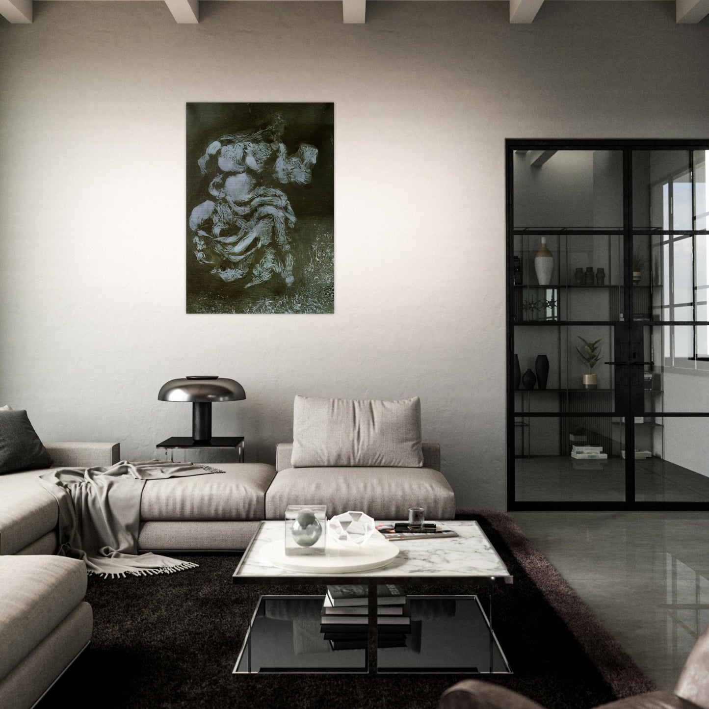 A FATE OF THE PARTHENON - Salvador Dali Brushed Aluminum Print - 70x100 cm / 28x40 inches | Salvador Dali Aluminum Print | Salvador Dali Prints