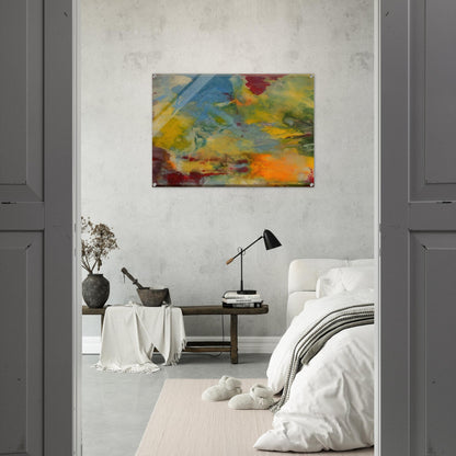 Blue Swirl - Sam Gilliam Acrylic Print - 70x100 cm / 28x40″ inches
