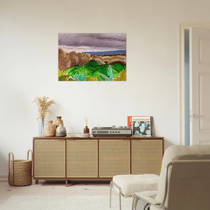 CAGNES LANDSCAPE IN STORMY WEATHER 1917 - Henri Matisse Brushed Aluminum Print - 70x100 cm / 28x40 inches | Henri Matisse Aluminum Print | Henri Matisse Prints