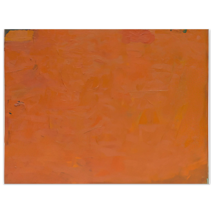 Robert Ryman - Untitled Orange Painting  75x100 cm / 30x40inches Fine Art Poster