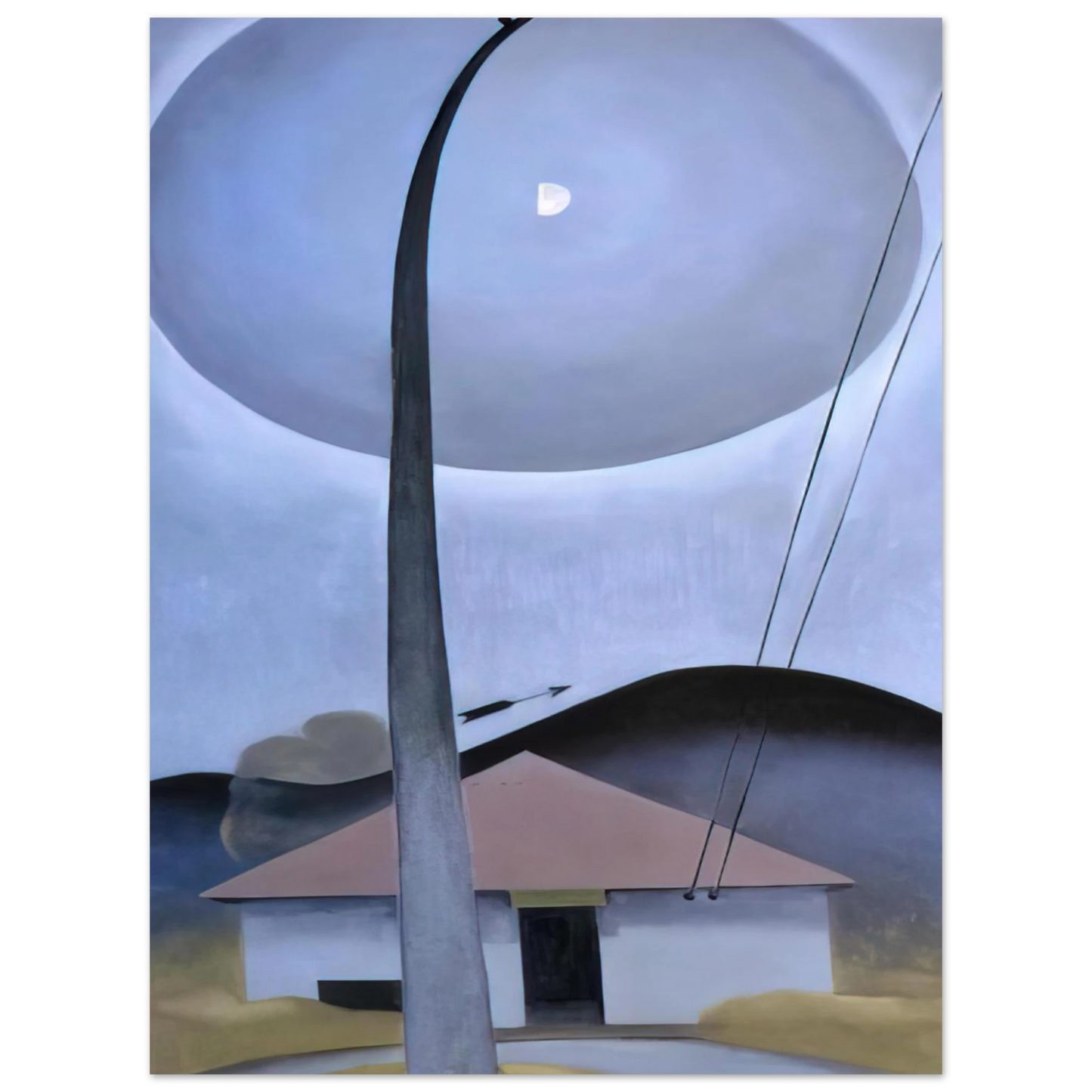 Georgia O'Keeffe - Little House with Flagpole Fine Art Poster