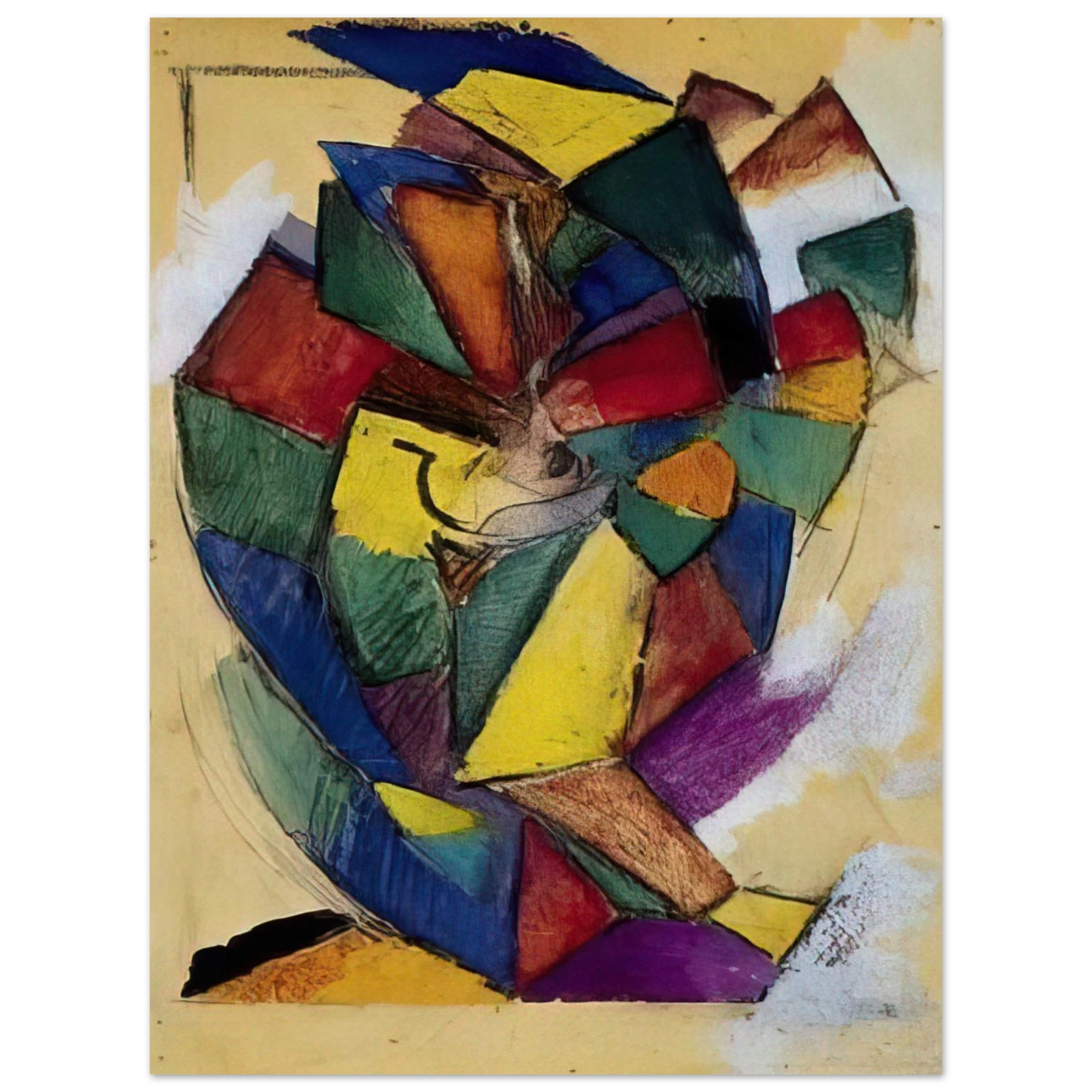 Morgan Russell - Synchromy - Synchromism  75x100 cm / 30x40inches Fine Art Poster