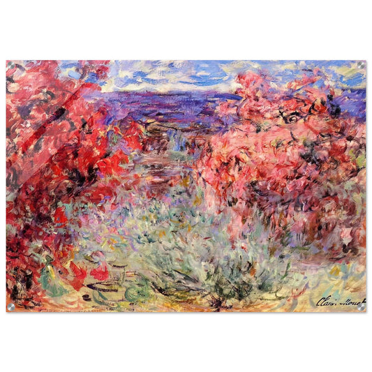 The House among the Roses - claude monet Acrylic Print - 70x100 cm / 28x40″ inches