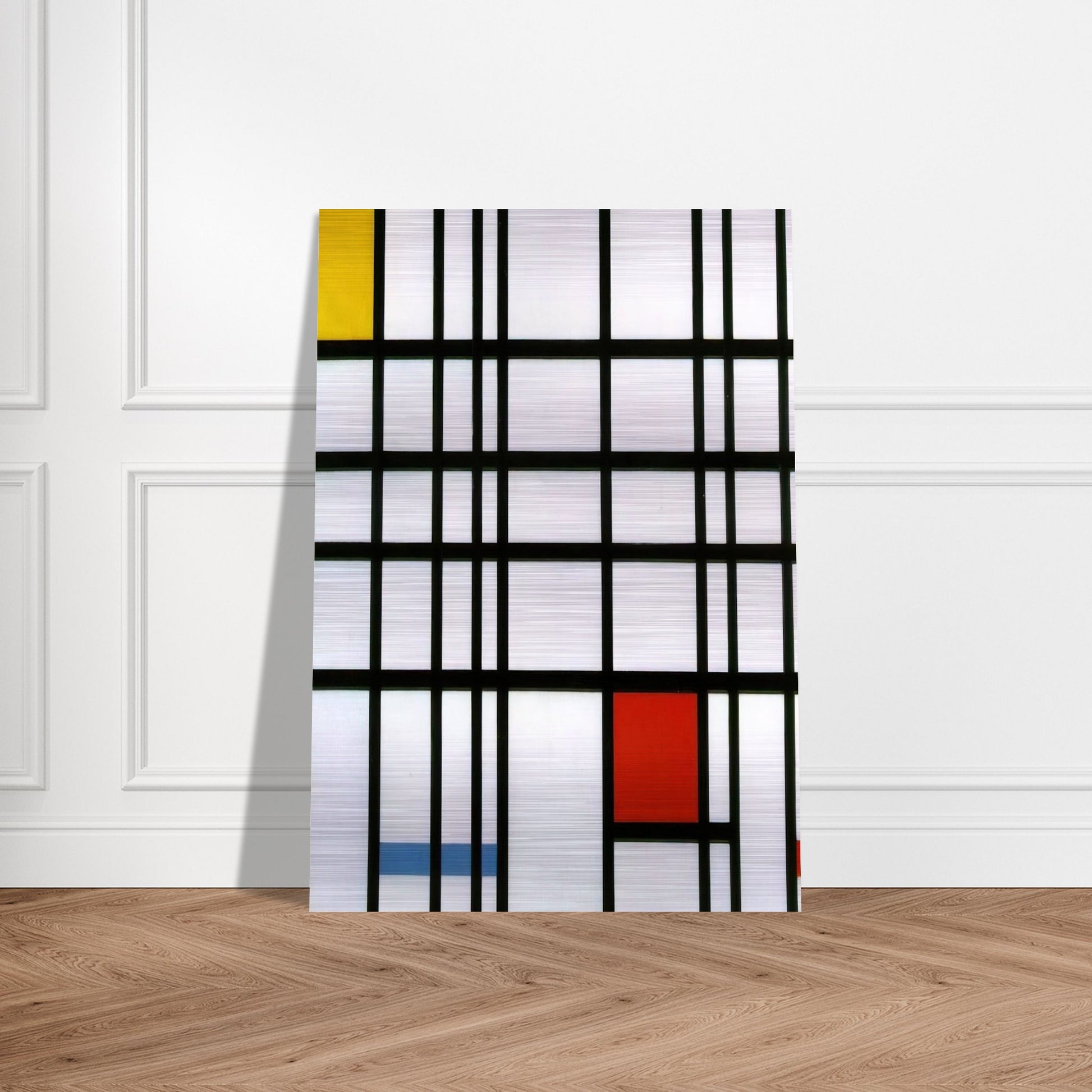 Composition with Red, Yellow and Blue - Piet Mondrian Brushed Aluminum Print - 70x100 cm / 28x40 inches | Piet Mondrian Aluminum Print | Piet Mondrian Prints