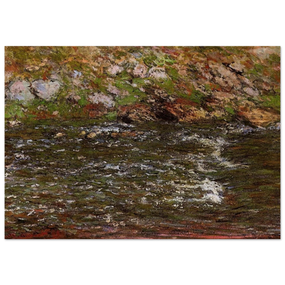 Torrent of the Petite Creuse at Fresselines - claude monet Brushed Aluminum Print - 70x100 cm / 28x40 inches | claude monet Aluminum Print | claude monet Prints