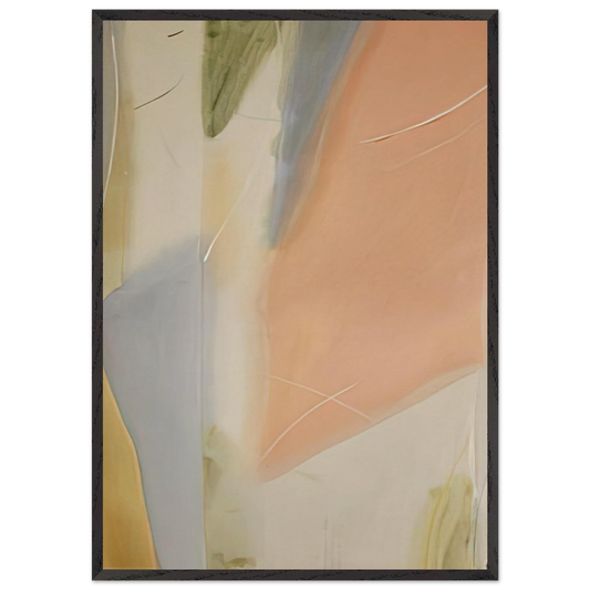 Untitled - 1987 N1 - Larry Zox 70x100 cm / 28x40 inches Framed Art Print – Black Wooden Frame