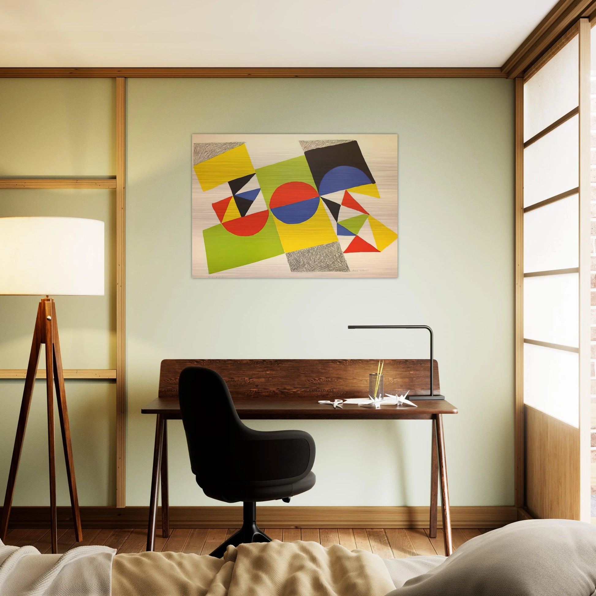 RHYTHM COLOUR 1 - Sonia Delaunay Brushed Aluminum Print - 70x100 cm / 28x40 inches | Sonia Delaunay Aluminum Print | Sonia Delaunay Prints