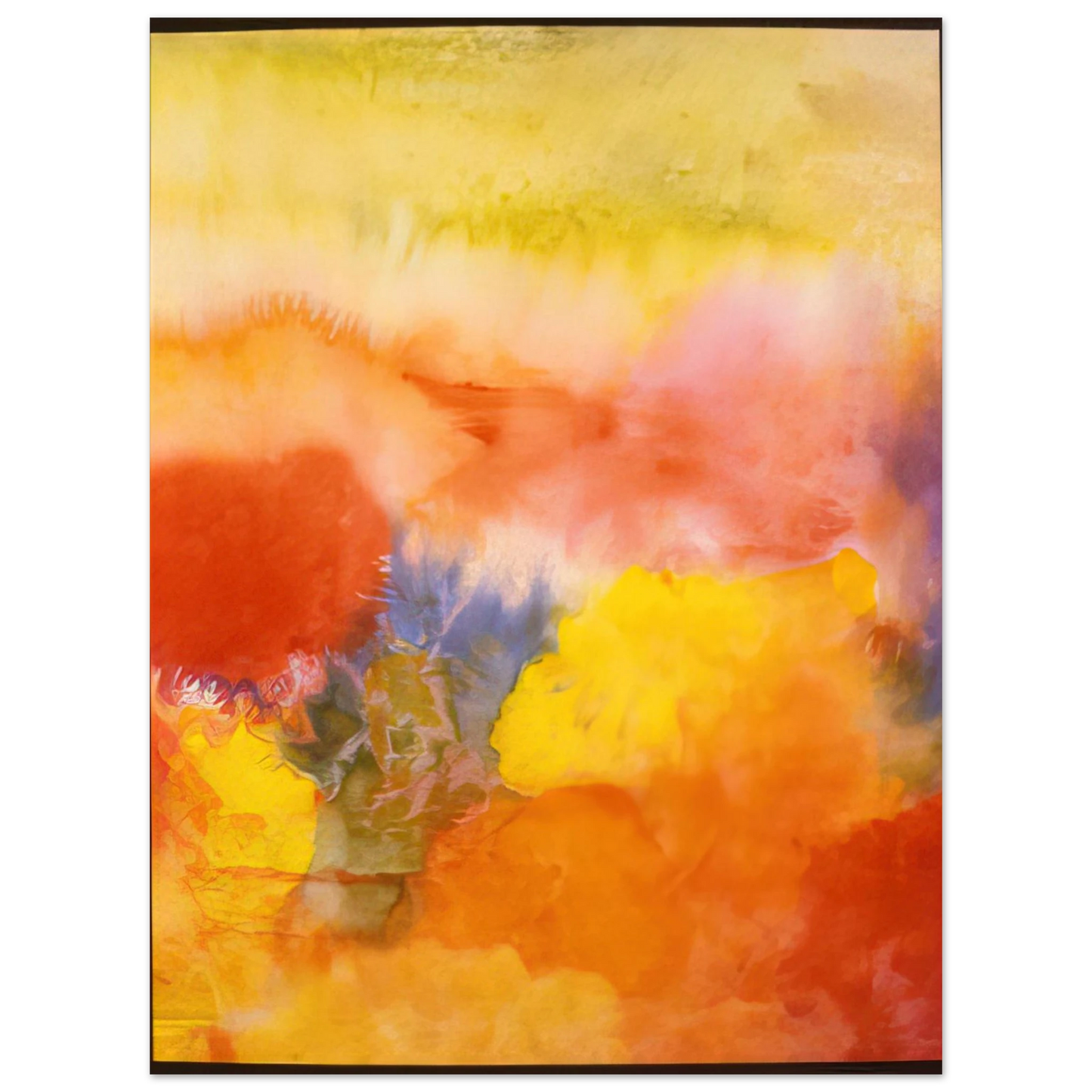 Ronnie Landfield - Abundance In The Garden - 1992  75x100 cm / 30x40inches Fine Art Poster