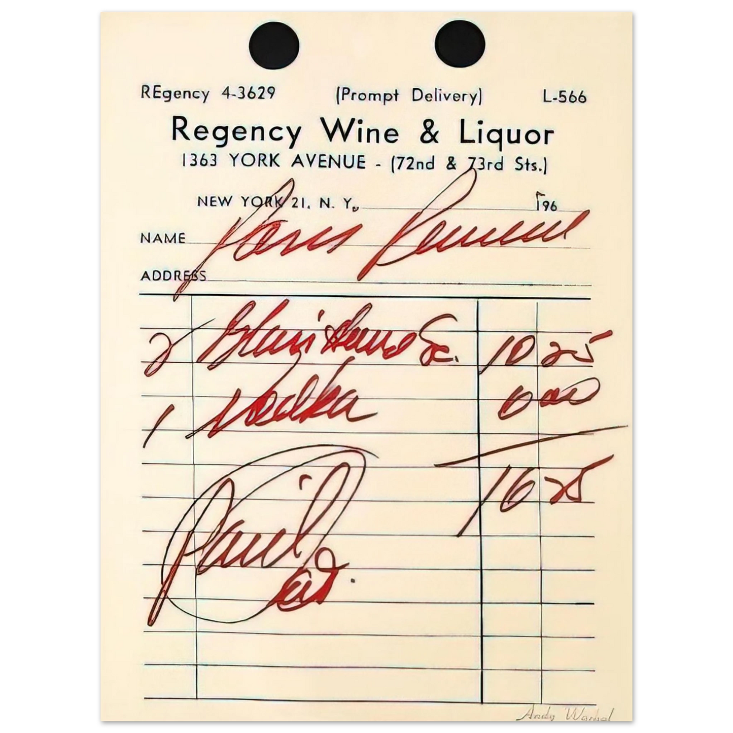 Andy Warhol - Paris Review Poster Fine Art Poster