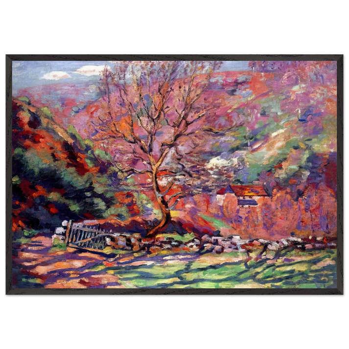 Crozant solitude - 1915 - Armand Guillaumin 70x100 cm / 28x40 inches Framed Art Print – Black Wooden Frame