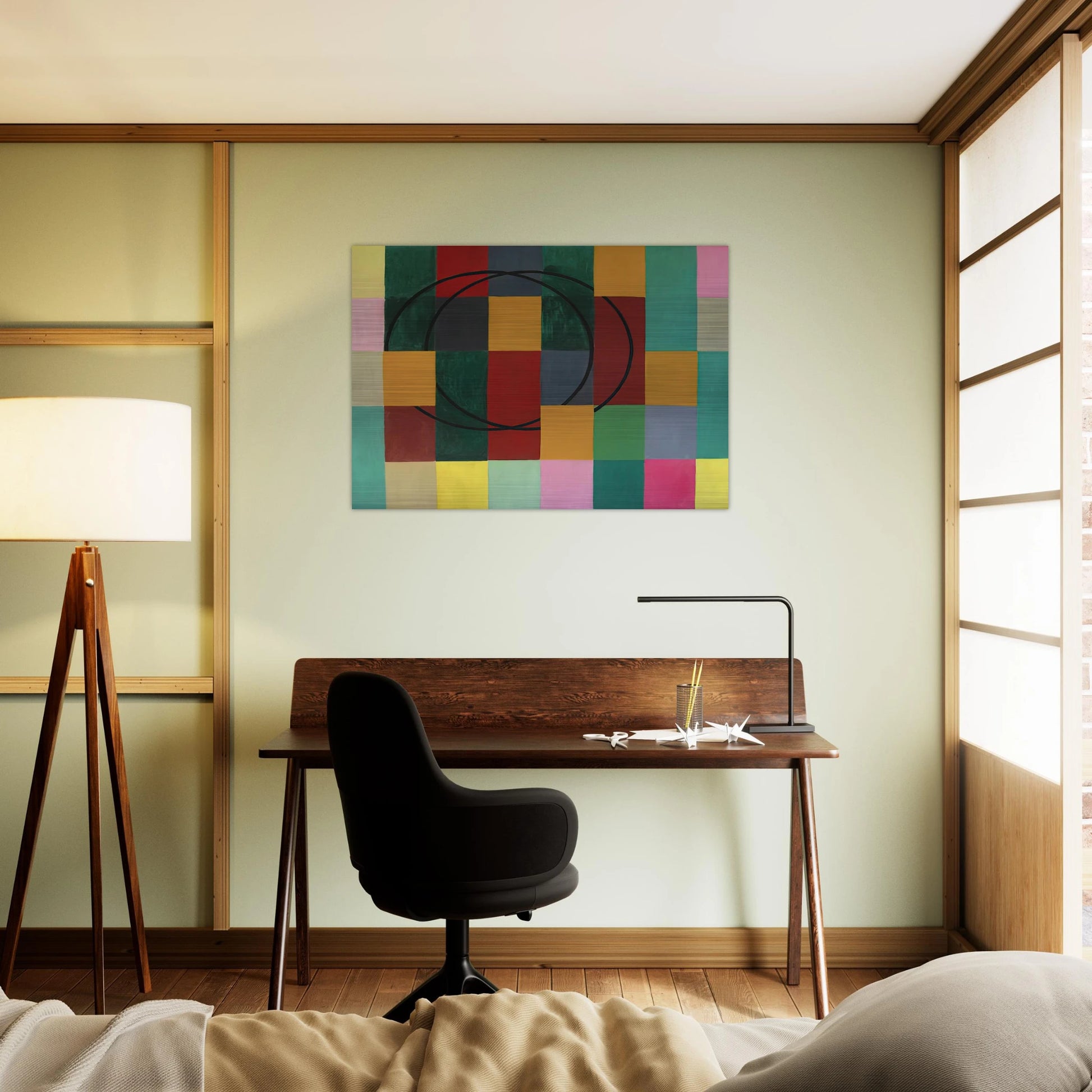 Die Fremden Kreise - 1963 - Johannes Itten Brushed Aluminum Print - 70x100 cm / 28x40 inches | Johannes Itten Aluminum Print | Johannes Itten Prints