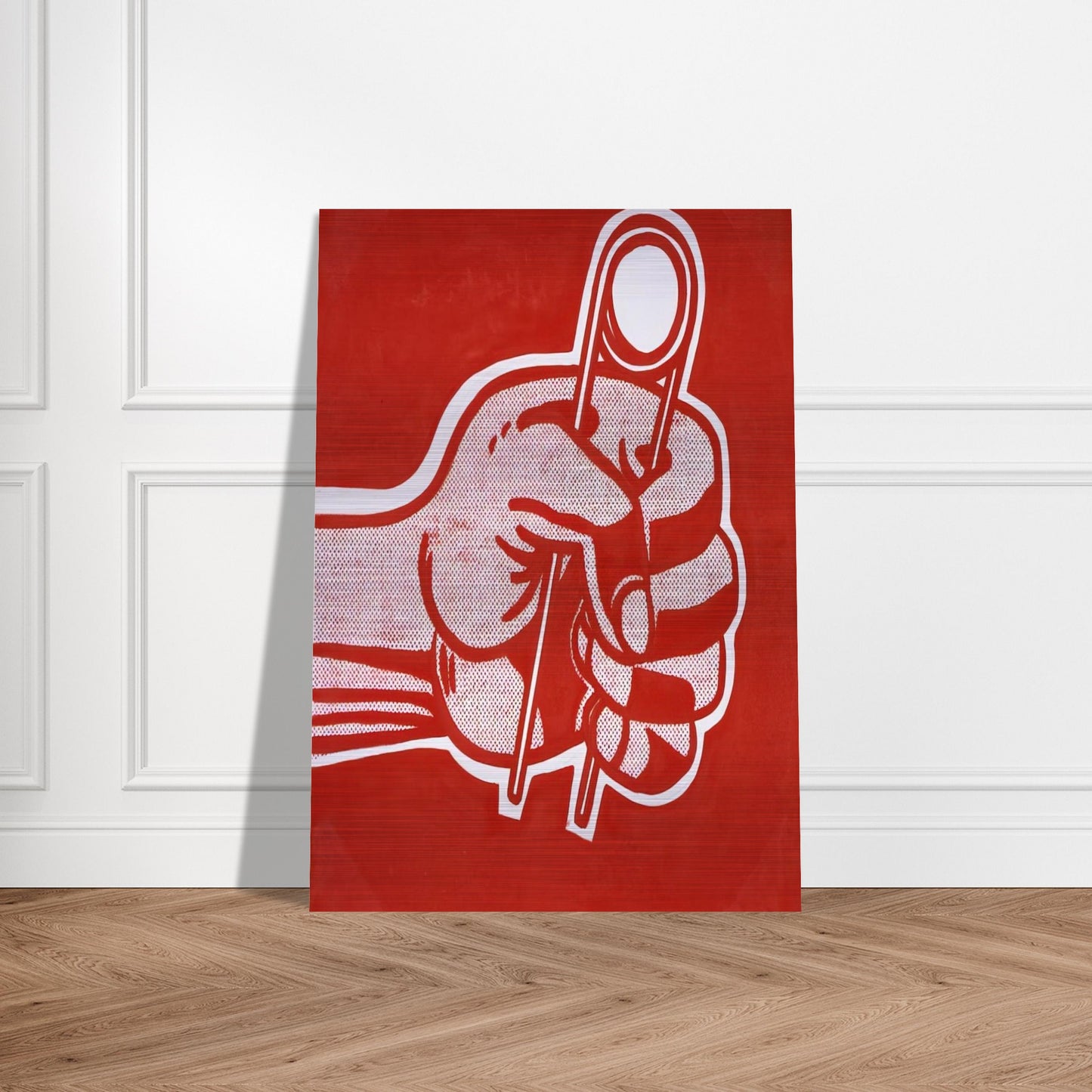 THE GRIP 1962 - Roy Lichtenstein Brushed Aluminum Print - 70x100 cm / 28x40 inches | Roy Lichtenstein Aluminum Print | Roy Lichtenstein Prints
