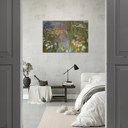 Water Lilies - claude monet Brushed Aluminum Print - 70x100 cm / 28x40 inches | claude monet Aluminum Print | claude monet Prints