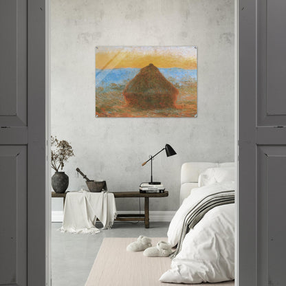 Grainstack - claude monet Acrylic Print - 70x100 cm / 28x40″ inches | claude monet Wall Art | claude monet Prints