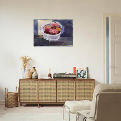 Still Life with Bowl of Pomegranates - 1964 - Morris Graves Brushed Aluminum Print - 70x100 cm / 28x40 inches | Morris Graves Aluminum Print | Morris Graves Prints