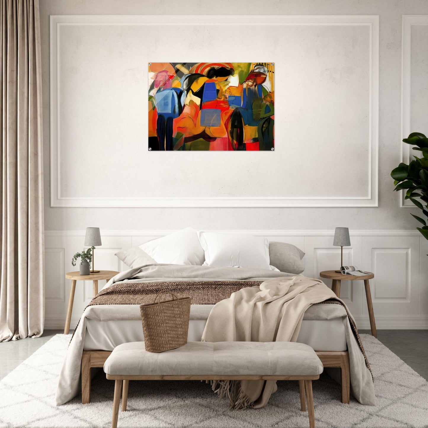 Facade - Abstract Expressionism - Miriam Schapiro Acrylic Print - 70x100 cm / 28x40″ inches