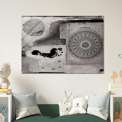 SHOULD LOVE COME FIRST 1951 - Robert Rauschenberg Acrylic Print - 70x100 cm / 28x40″ inches