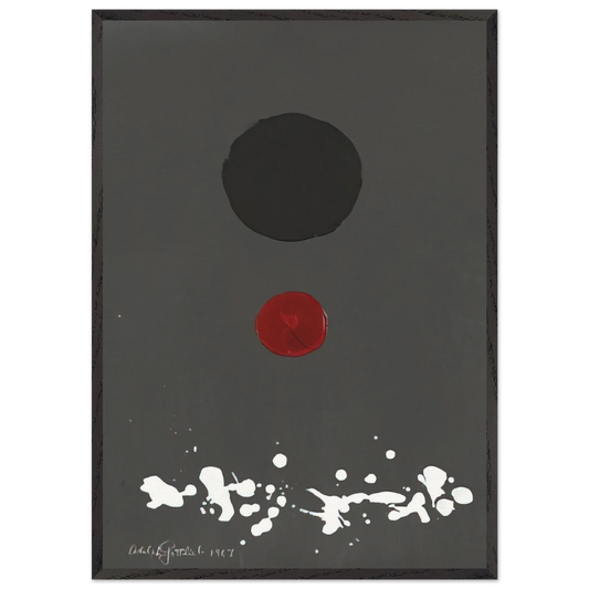 Untitled - 1967 N3 - Adolph Gottlieb 70x100 cm / 28x40 inches Framed Art Print – Black Wooden Frame
