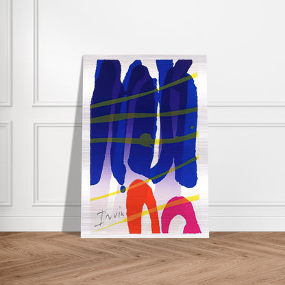 Alba - 1987 - Albert Irvin Brushed Aluminum Print - 70x100 cm / 28x40 inches | Albert Irvin Aluminum Print | Albert Irvin Prints