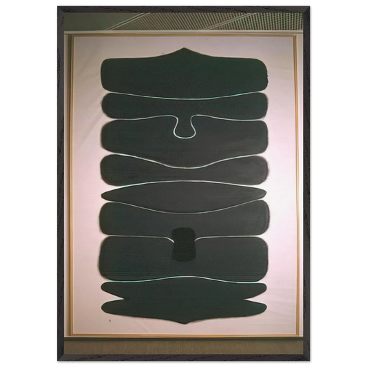 APPOLLO 1 ASCENDING DEVELOPMENT 1969 - Victor Pasmore 70x100 cm / 28x40 inches Framed Art Print – Black Wooden Frame
