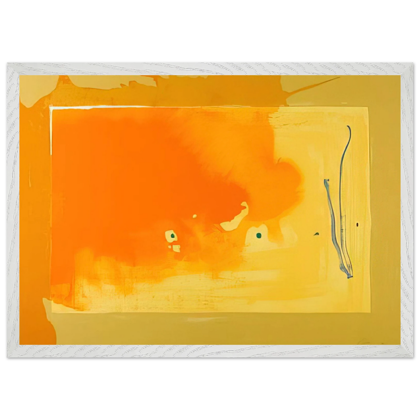 Helen Frankenthaler - Bilbao - 1998 Wall art - A1 (59.4 x 84.1  cm) - Premium Wooden Framed Poster With Fine Art Paper-canvas - Black frame