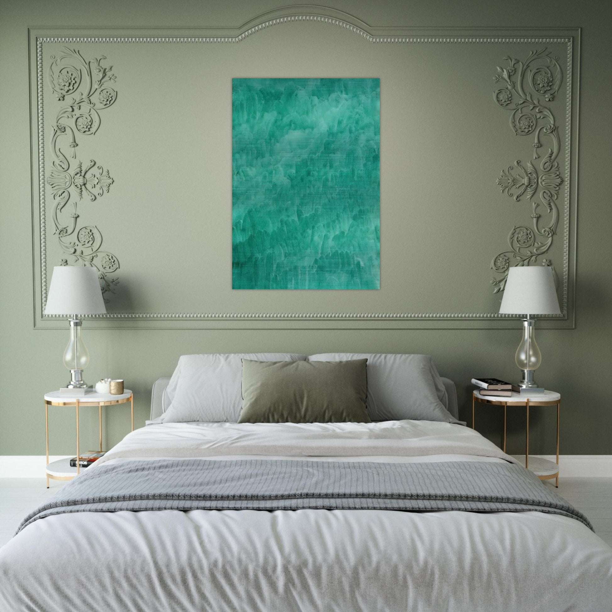 Viridian - Marcia Hafif Brushed Aluminum Print - 70x100 cm / 28x40 inches | Marcia Hafif Aluminum Print | Marcia Hafif Prints