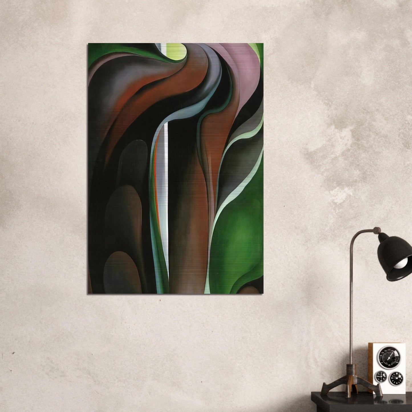 Jack-in-the-Pulpit ?V - Georgia O'Keeffe Brushed Aluminum Print - 70x100 cm / 28x40 inches | Georgia O'Keeffe Aluminum Print | Georgia O'Keeffe Prints