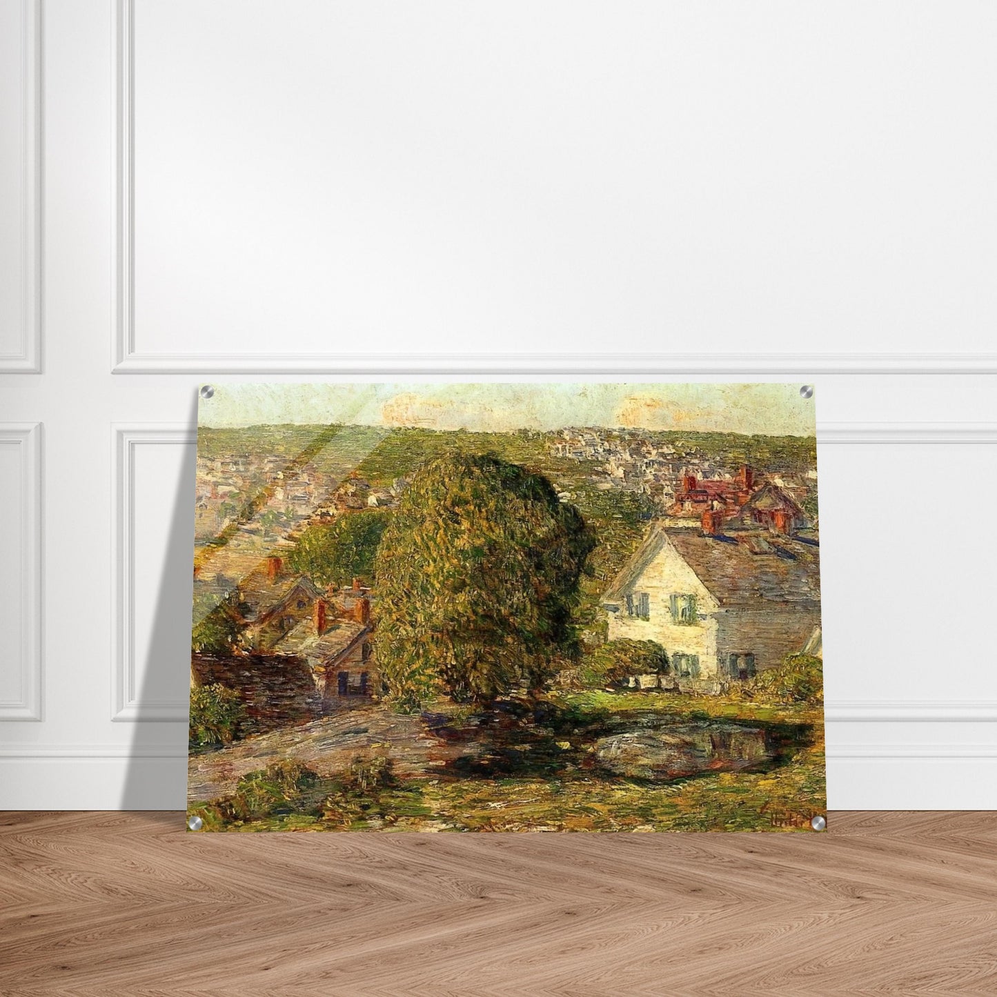 Outskirts of East Gloucester - Childe Hassam Acrylic Print - 70x100 cm / 28x40″ inches | Childe Hassam Wall Art | Childe Hassam Prints