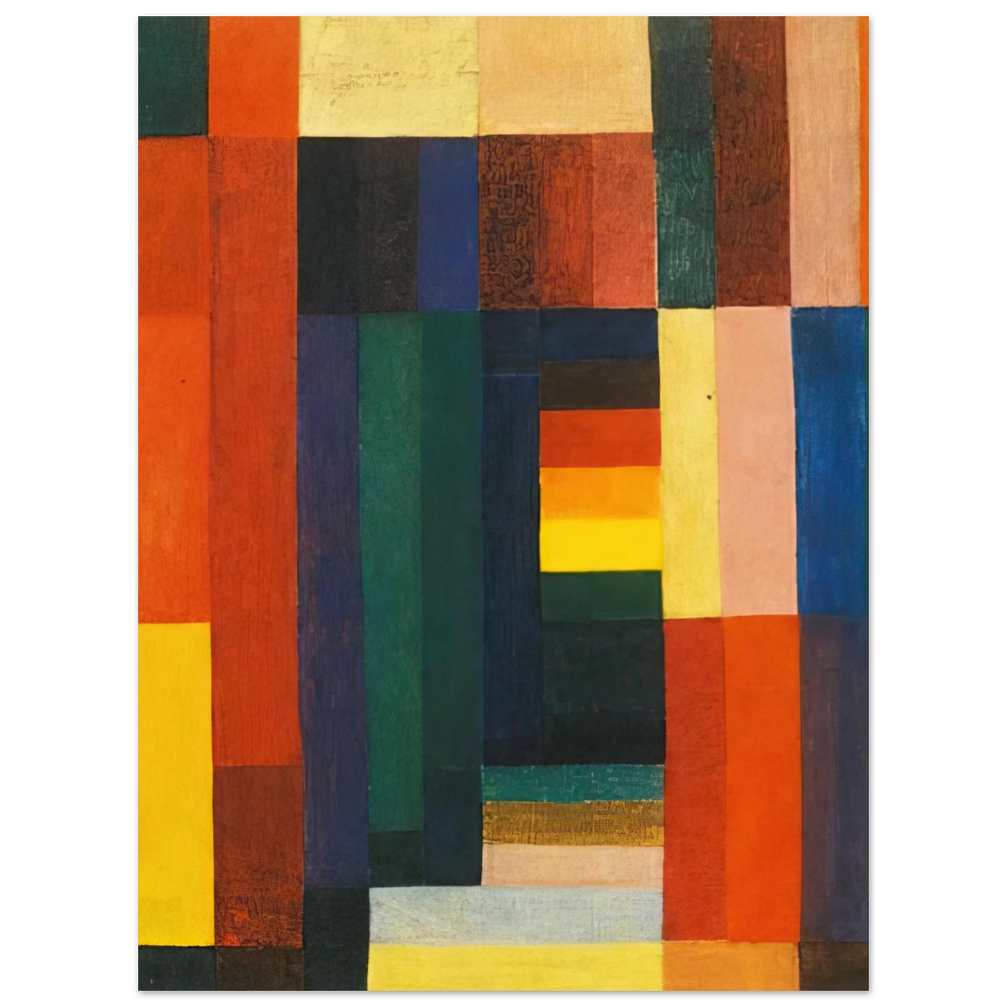 Johannes Itten - Horizontal Vertical - 1915  75x100 cm / 30x40inches Fine Art Poster